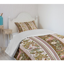 Persian Floral Pattern Bedspread Set