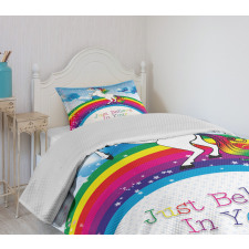 Unicorn Rainbow Fantasy Bedspread Set