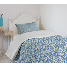 Curvy Circular Hand Tile Bedspread Set