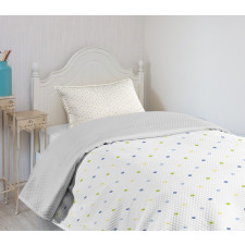 Small Pastel Polka Dots Bedspread Set