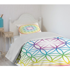 Radiant Flower of Life Bedspread Set