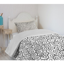 Curvy Spiral Branch Bedspread Set