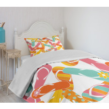 Summer Holiday Sandals Bedspread Set