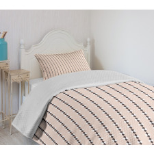 Stripes with Squares Bedspread Set