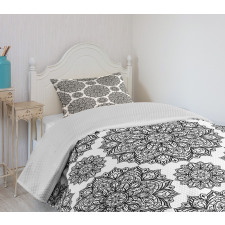 Oriental Mandala Design Bedspread Set