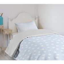 Scattered Small Blooms Bedspread Set