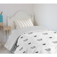 Crowns Dots Bedspread Set