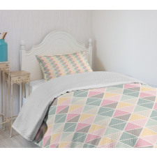 Triangle Zig Zag Crackles Bedspread Set