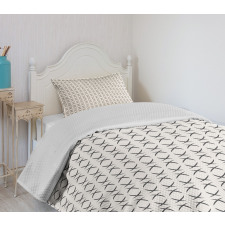 Half Circle Geometric Bedspread Set