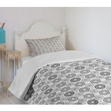 Abstract Hexagons Bedspread Set