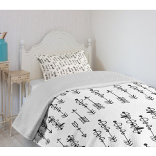 Sketch Shape Bedspread Set