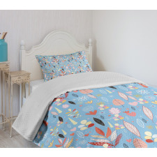 Autumn Leaves Garden Bedspread Set