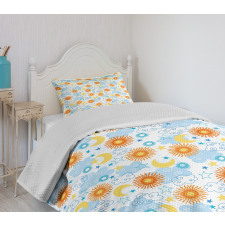 Celestial Elements Tile Bedspread Set