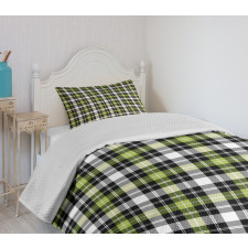 Vertical Square Lines Bedspread Set