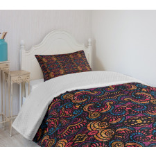 Floral Glass Pattern Bedspread Set