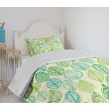 Leaves Forest Pattern Bedspread Set