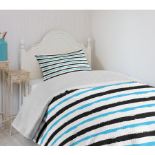 Color Bands Stripes Bedspread Set