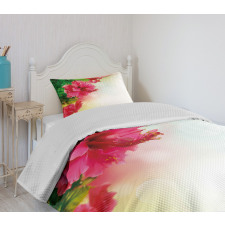 Fragrance Blossoms Garden Bedspread Set