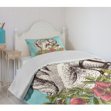 Boho Horse Opium Popy Bedspread Set