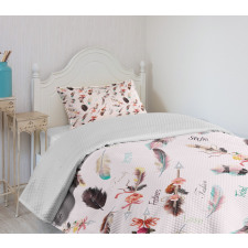 Fashion Feathers Bedspread Set