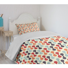 Vertical Abstract Form Bedspread Set