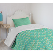 Wavy Horizontal Lines Bedspread Set