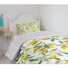 Lemon Woody Romantic Bedspread Set