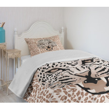 Roaring Wild Leopard Bedspread Set