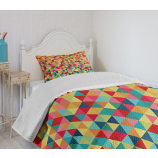 Triangles Fractal Aztec Bedspread Set