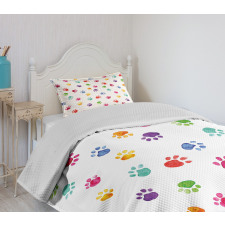 Animal Footprints Bedspread Set