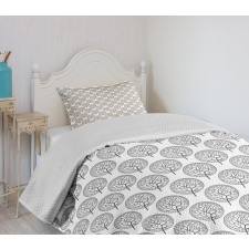 Leaves Circles Bedspread Set