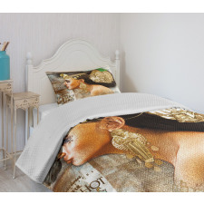 Queen Cleopatra Bedspread Set