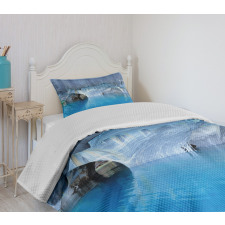 Marble Caves Lake in Chile Bedspread Set