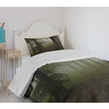 Mysterious Woods Foggy Bedspread Set