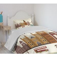 Travel Scenery Big Ben Bedspread Set