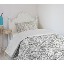 Paisley Sea Waves Floral Bedspread Set