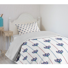 Tulip Flowers Bedspread Set