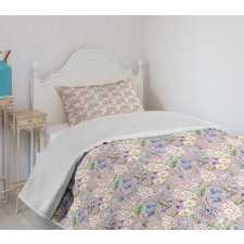 Farm Flower Lilacs Bloom Bedspread Set