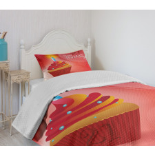 Abstract Birthday Bedspread Set