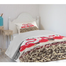 Cake Cherries Candles Bedspread Set