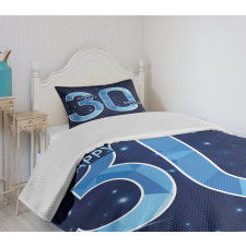 Modern Birthday Image Bedspread Set