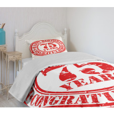 Aged Display Stamp Bedspread Set