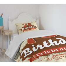 Birthday Age Number Bedspread Set