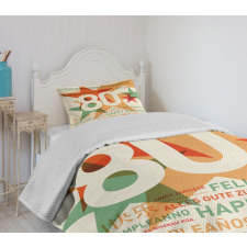 World Happy Birthday Bedspread Set