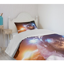 Sun Lunar Eclipse Bedspread Set