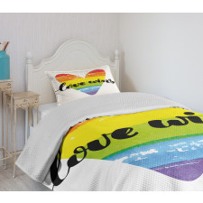 Gay Marriage Sign Bedspread Set