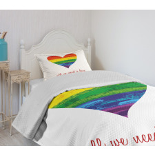We Need Gay Love Bedspread Set
