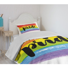 Watercolor Artwork LGBT Bedspread Set