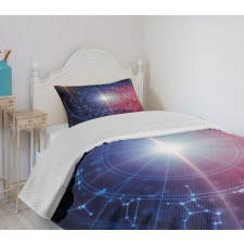 Connected Dots Signs Bedspread Set