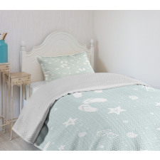 Beach Theme Sea Star Bedspread Set